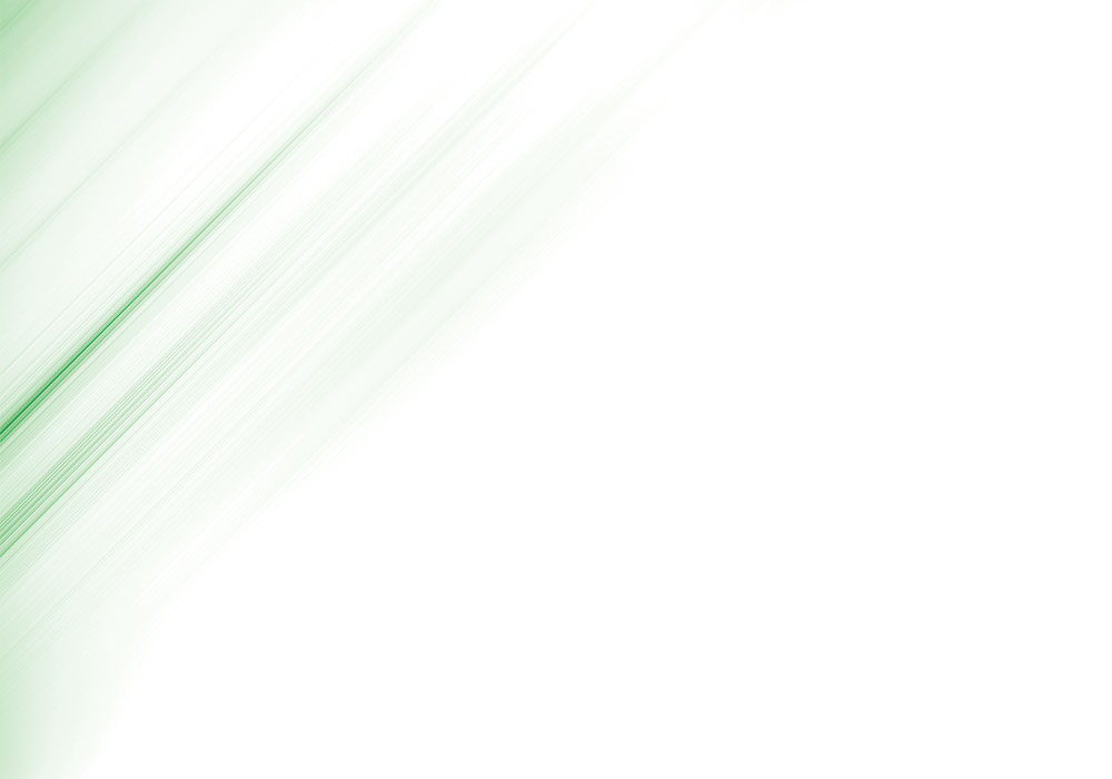blurry green lines in upper left corner against white background